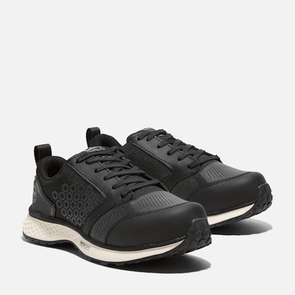 Timberland Reaxion Composite Toe Work Sneaker Black/White Women'S