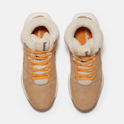 Timberland Retro Swift High-Top Sneaker Beige Suede Women'S
