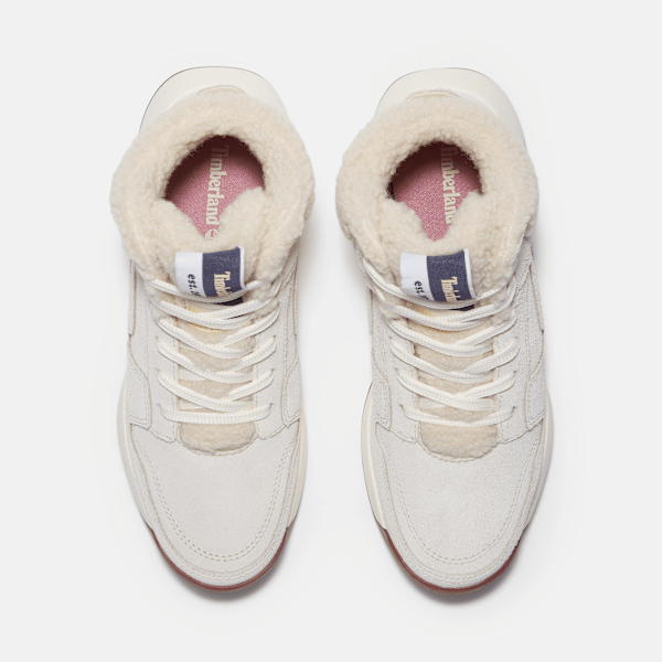 Timberland Retro Swift High-Top Sneaker Natural Suede Women'S