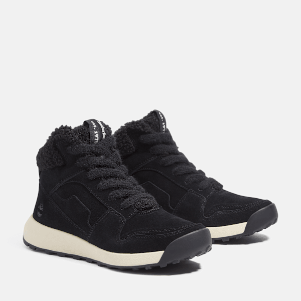 Timberland Retro Swift High-Top Sneaker Black Suede Women'S
