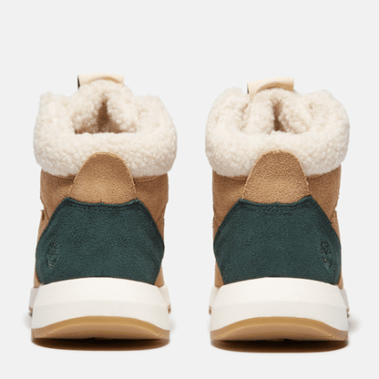 Timberland Retro Swift High-Top Sneaker Beige Suede Women'S