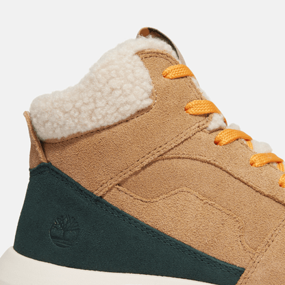 Timberland Retro Swift High-Top Sneaker Beige Suede Women'S