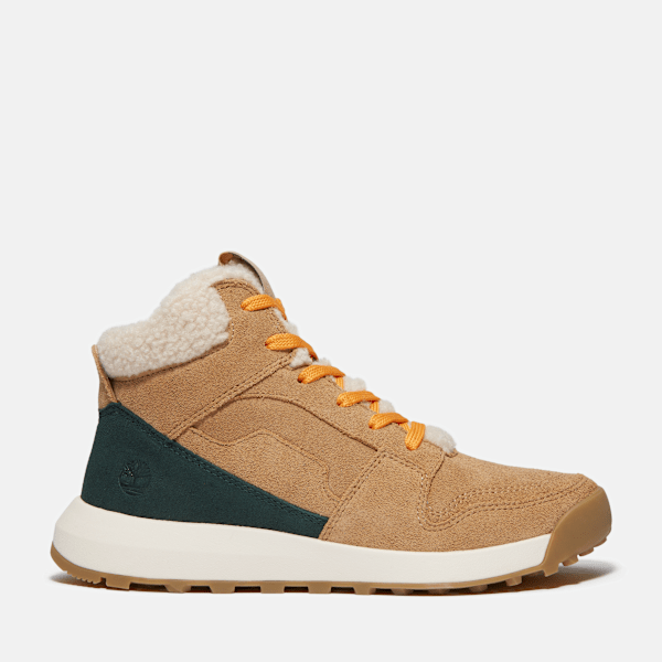 Timberland Retro Swift High-Top Sneaker Beige Suede Women'S