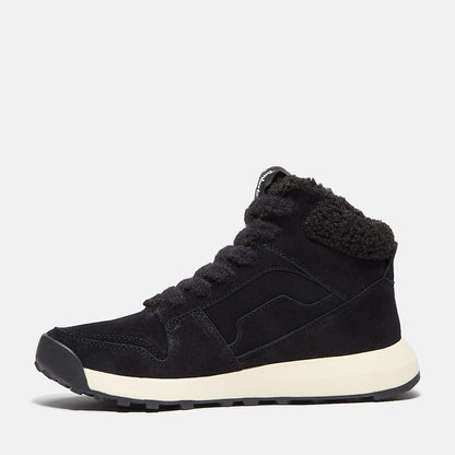 Timberland Women'S Retro Swift High-Top Sneaker Black Suede