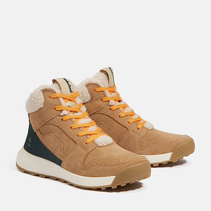 Timberland Women'S Retro Swift High-Top Sneaker Beige Suede