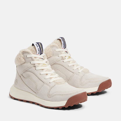 Timberland Women'S Retro Swift High-Top Sneaker Natural Suede