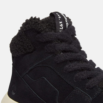 Timberland Women'S Retro Swift High-Top Sneaker Black Suede