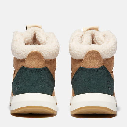 Timberland Women'S Retro Swift High-Top Sneaker Beige Suede