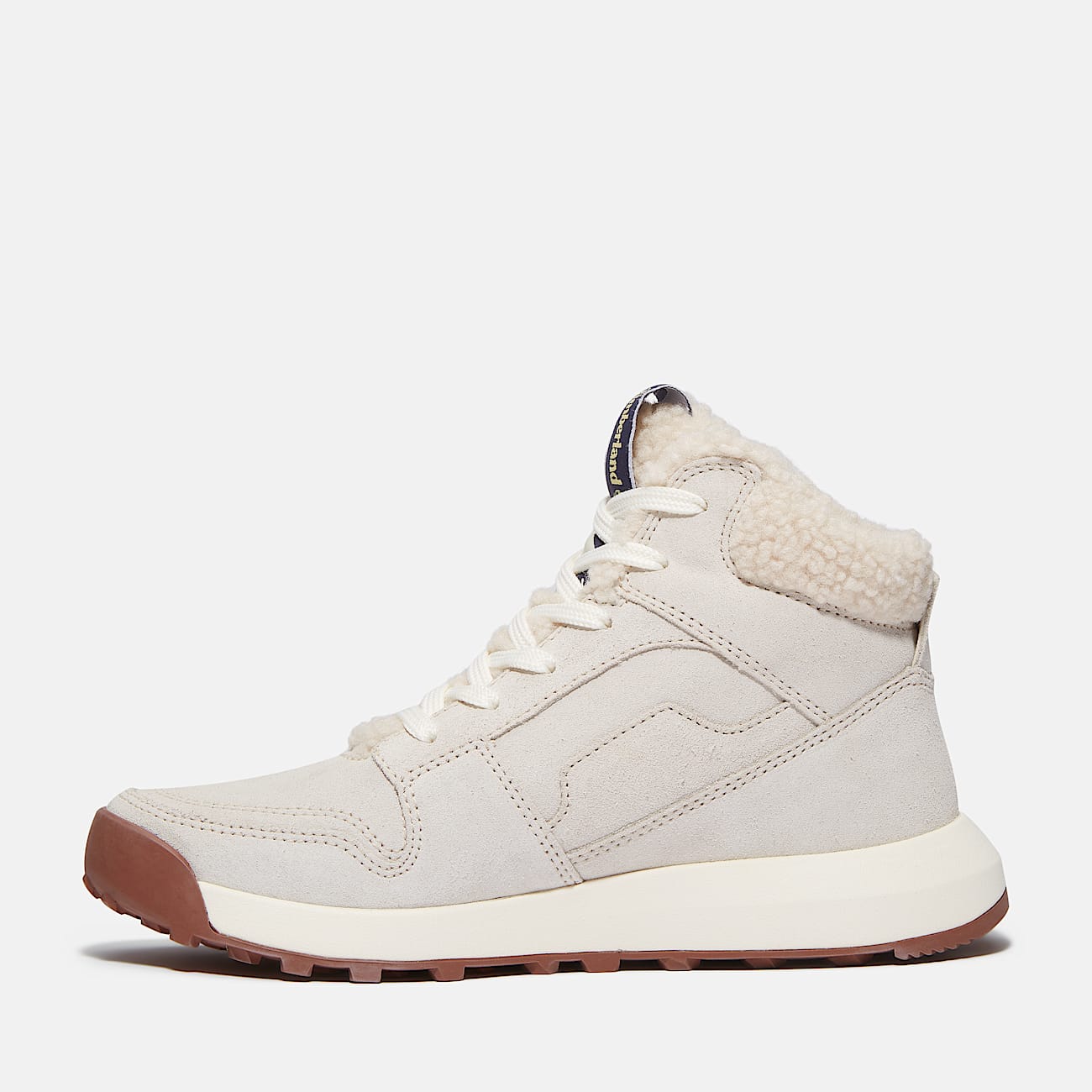 Timberland Women'S Retro Swift High-Top Sneaker Natural Suede