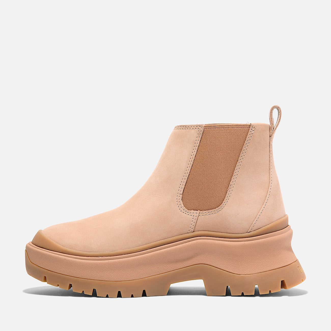 Timberland Women'S Roxie Lane Mid Chelsea Boot Light Beige Nubuck