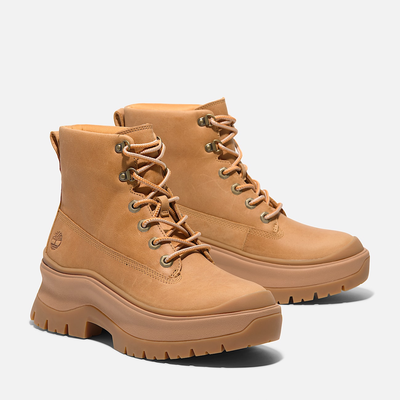 Timberland Women'S Roxie Lane Mid Lace-Up Boot Wheat Full-Grain