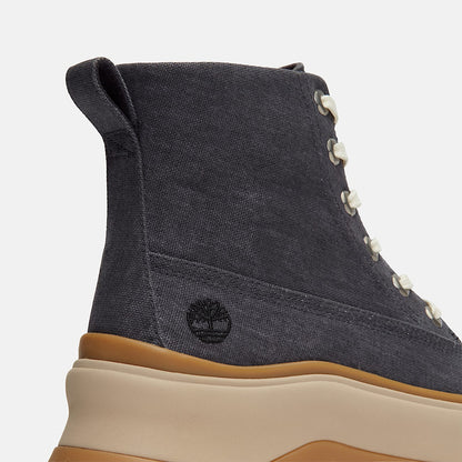 Timberland Women'S Roxie Lane Mid Lace-Up Boot Dark Grey Canvas
