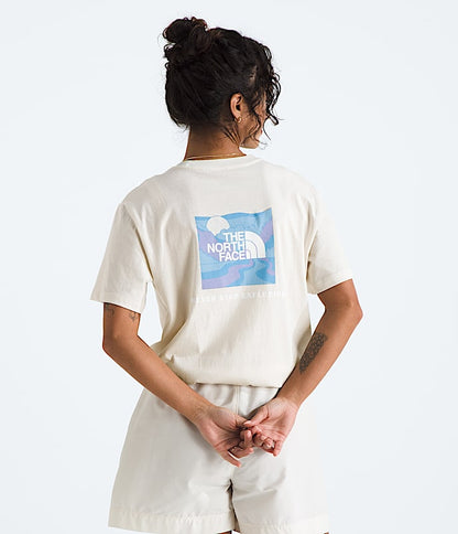 The North Face Women's Short-Sleeve Core Outdoor Valley Box NSE Tee TNF Black White Dune