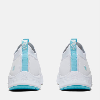 Timberland Women'S Solace Max Slip-On Work Sneaker White/Blue