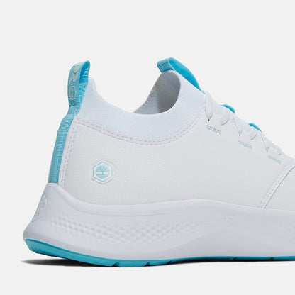 Timberland Women'S Solace Max Slip-On Work Sneaker White/Blue