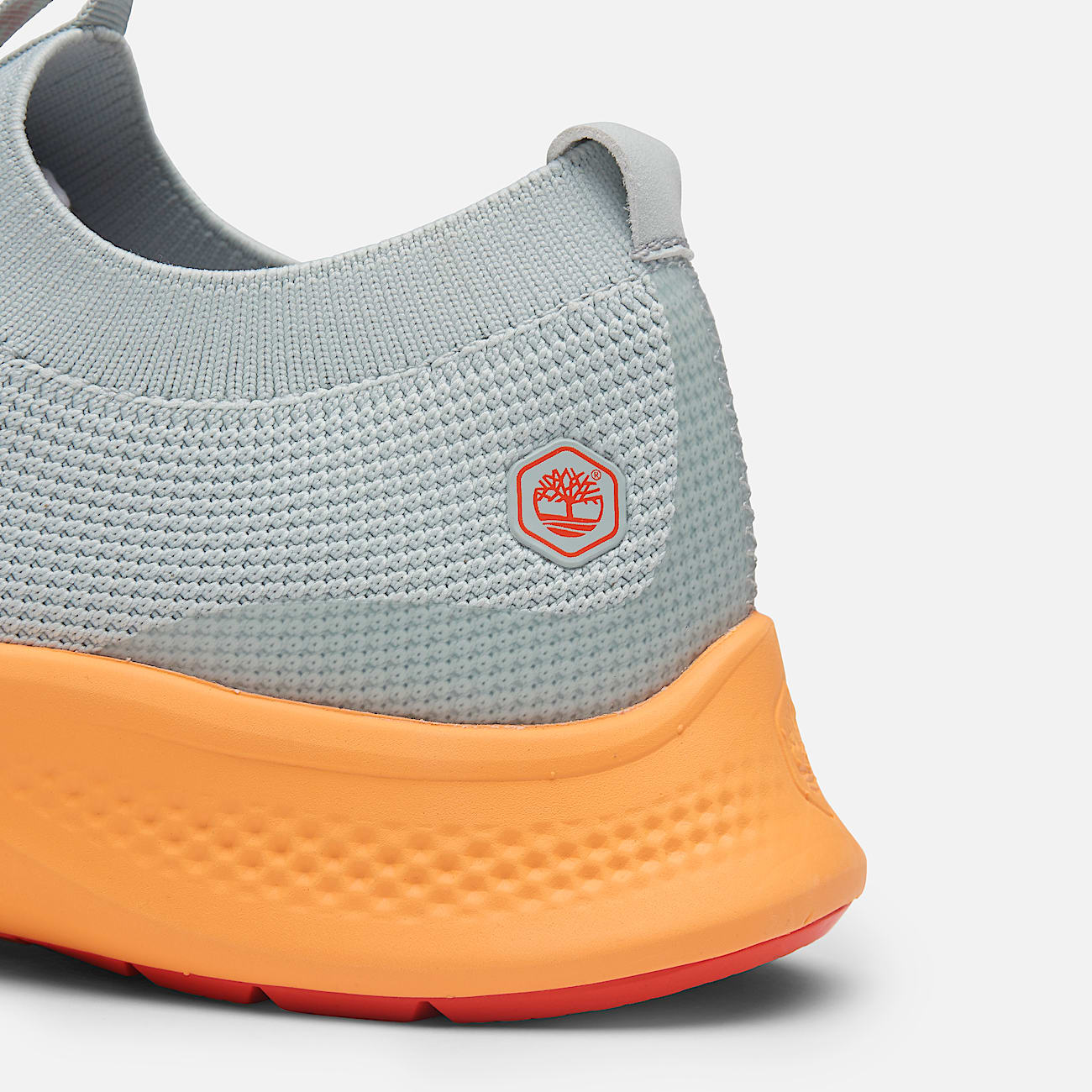 Timberland Women'S Solace Slip-On Work Sneaker Grey/Orange Knit