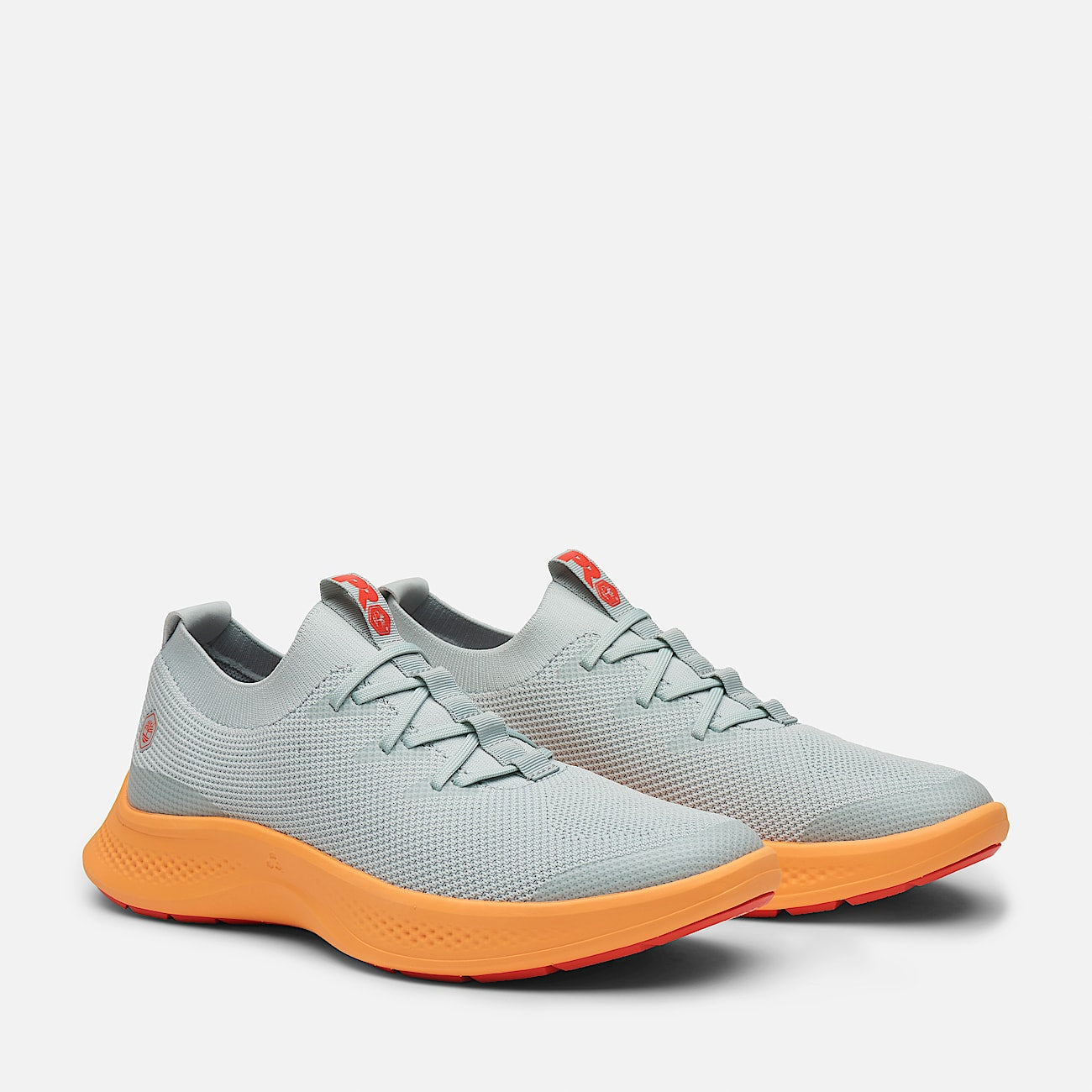Timberland Women'S Solace Slip-On Work Sneaker Grey/Orange Knit