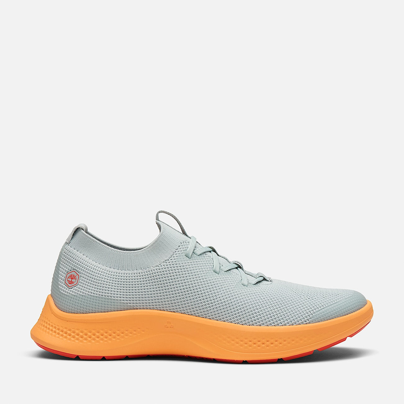 Timberland Women'S Solace Slip-On Work Sneaker Grey/Orange Knit