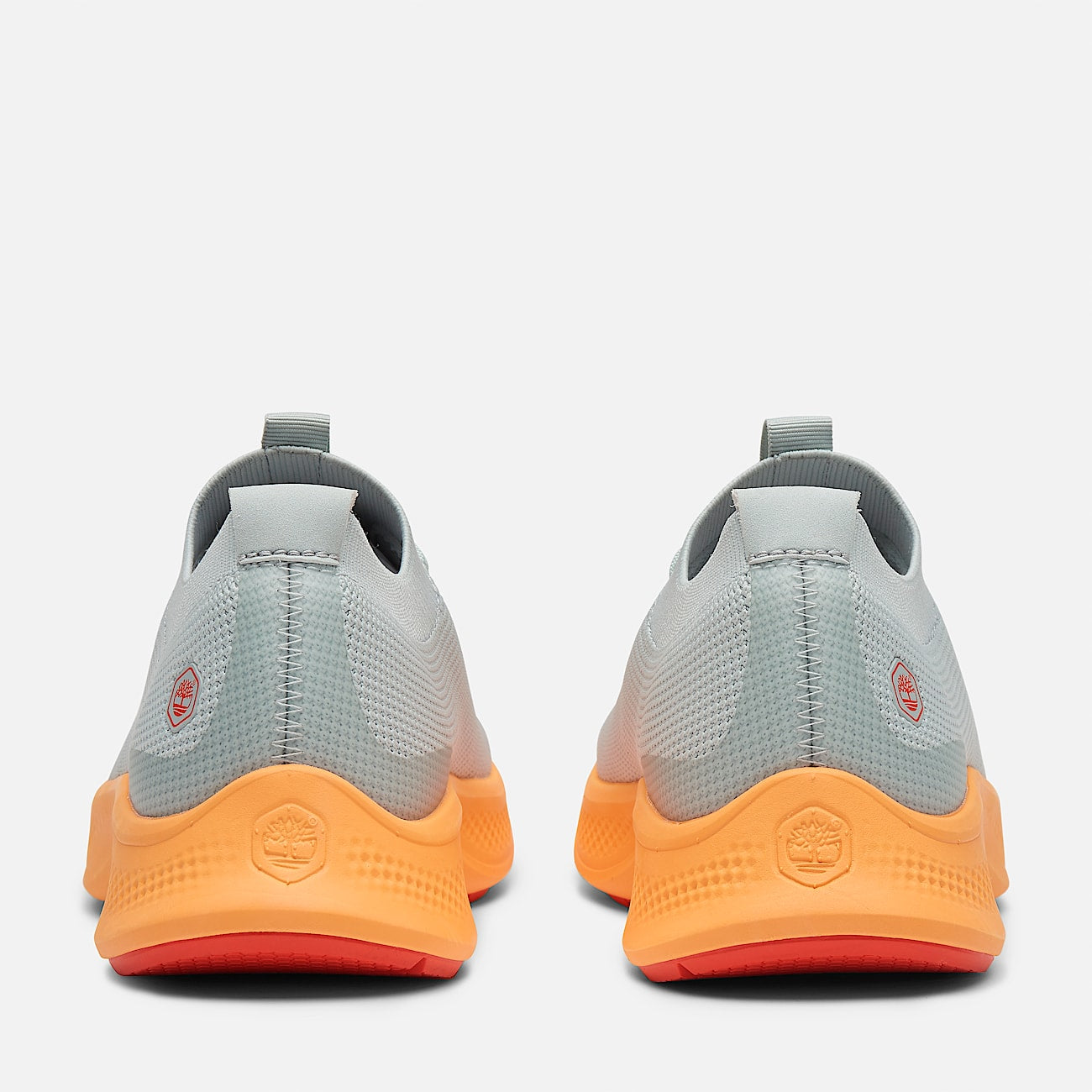 Timberland Women'S Solace Slip-On Work Sneaker Grey/Orange Knit