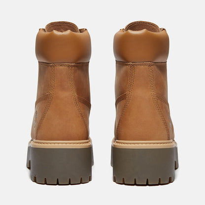 Timberland Women'S Stone Street 6-Inch Waterproof Platform Boot Wheat Full-Grain
