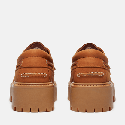 Timberland Stone Street Platform Boat Shoe Rust Nubuck Women'S
