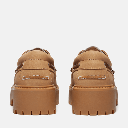 Timberland Stone Street Platform Boat Shoe Leopard Print/Beige Nubuck Women'S
