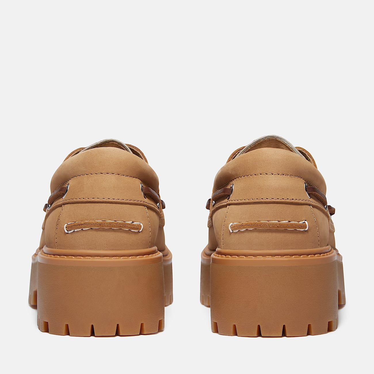 Timberland Women'S Stone Street Platform Boat Shoe Leopard Print/Beige Nubuck