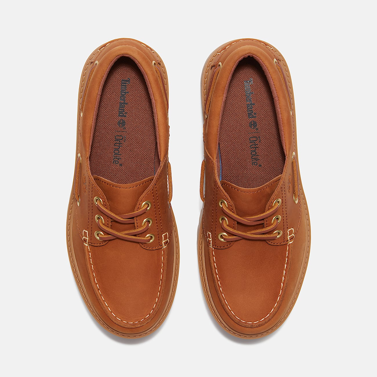 Timberland Women'S Stone Street Platform Boat Shoe Rust Nubuck