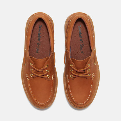 Timberland Women'S Stone Street Platform Boat Shoe Rust Nubuck