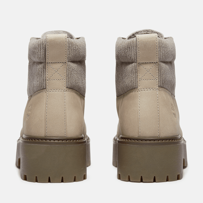 Timberland Stone Street Platform Hiker Boot Medium Grey Nubuck Women'S