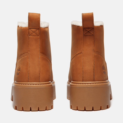 Timberland Stone Street Warm-Lined Platform Boot Rust Nubuck Women'S