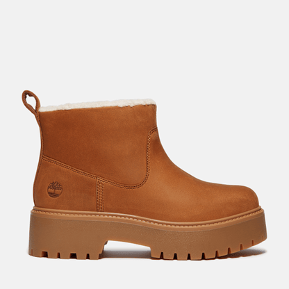 Timberland Stone Street Warm-Lined Platform Boot Rust Nubuck Women'S