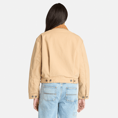 Timberland Strafford Washed Canvas Jacket Light Wheat Women'S