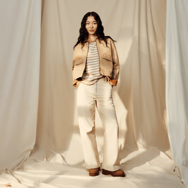 Timberland Strafford Washed Canvas Jacket Light Wheat Women'S