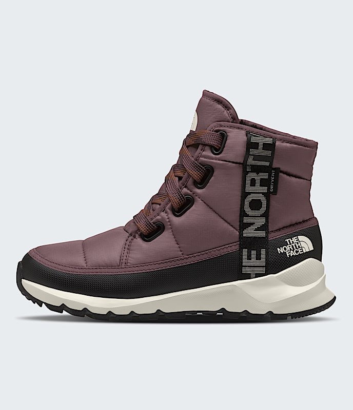 The North Face Womens Thermoball Lace Up Luxe Waterproof Boots Tawny Quartz