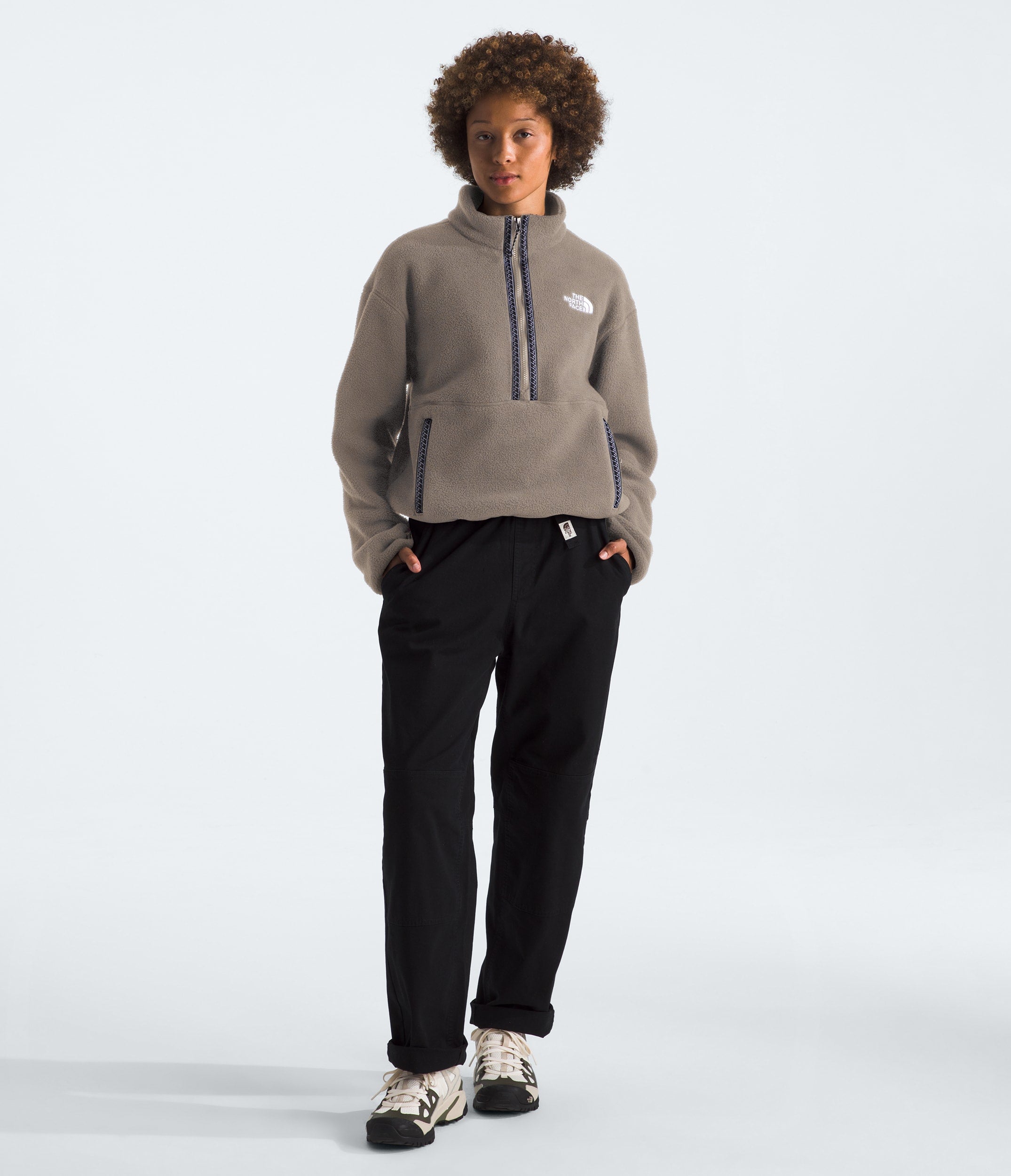 The North Face Women’s TNF™ Fleeski ¼-Zip Pullover Mocha Brown