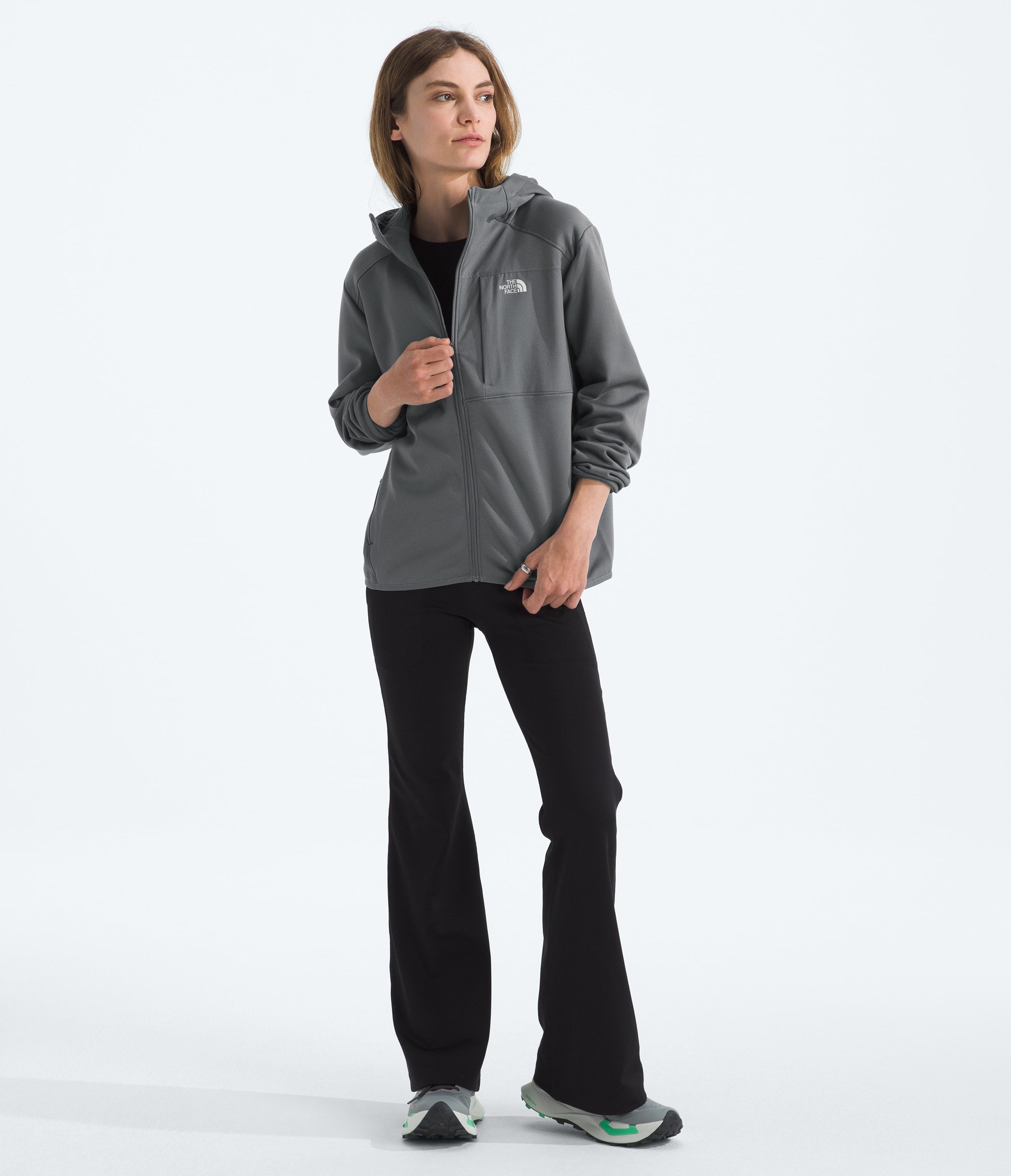The North Face Women’s TNF™ Performance Fleece Full-Zip Hoodie Smoked Pearl