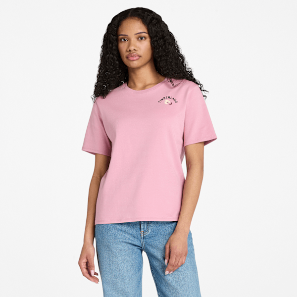 Timberland Timberfresh Floral Graphic Short-Sleeve T-Shirt Dusty Rose Women'S