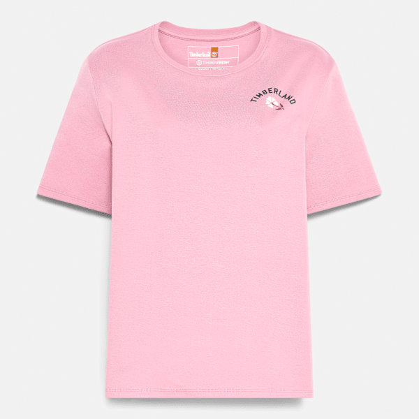 Timberland Timberfresh Floral Graphic Short-Sleeve T-Shirt Dusty Rose Women'S
