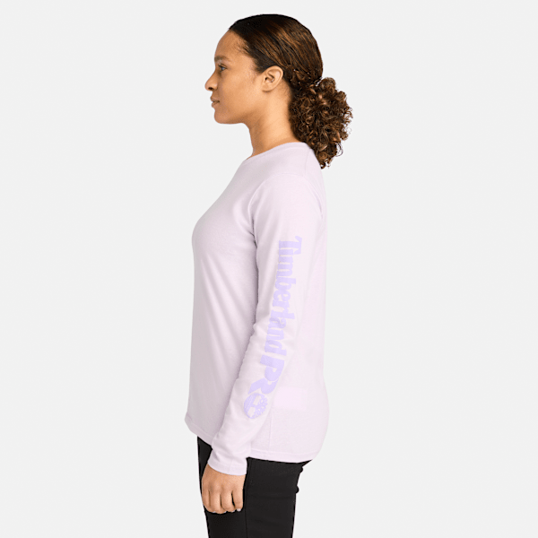 Timberland Pro Core Long-Sleeve T-Shirt Pastel Lilac Women'S