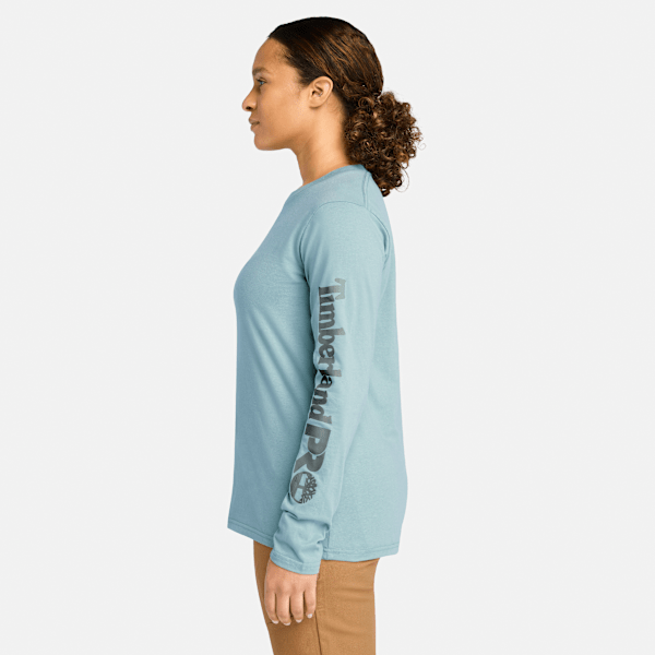 Timberland Pro Core Long-Sleeve T-Shirt Smoke Blue Women'S