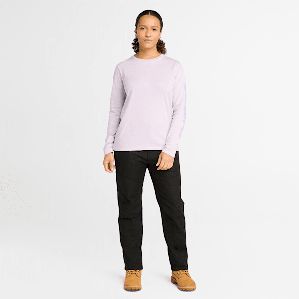 Timberland Pro Core Long-Sleeve T-Shirt Pastel Lilac Women'S