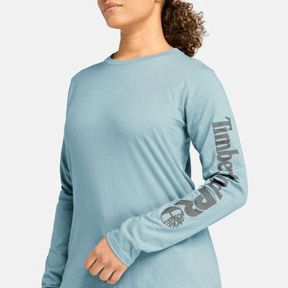 Timberland Pro Core Long-Sleeve T-Shirt Smoke Blue Women'S