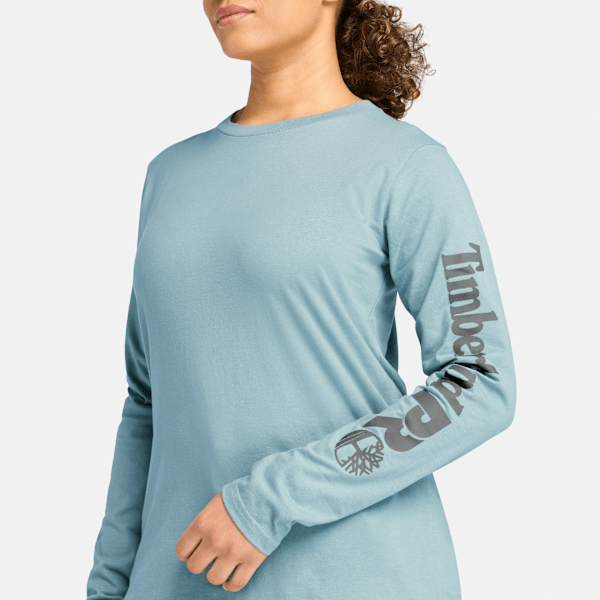 Timberland Pro Core Long-Sleeve T-Shirt Smoke Blue Women'S