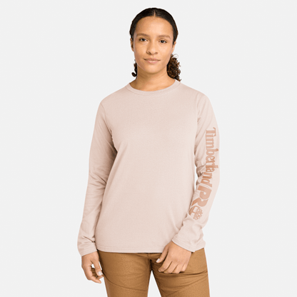 Timberland Pro Core Long-Sleeve T-Shirt Cameo Rose Women'S