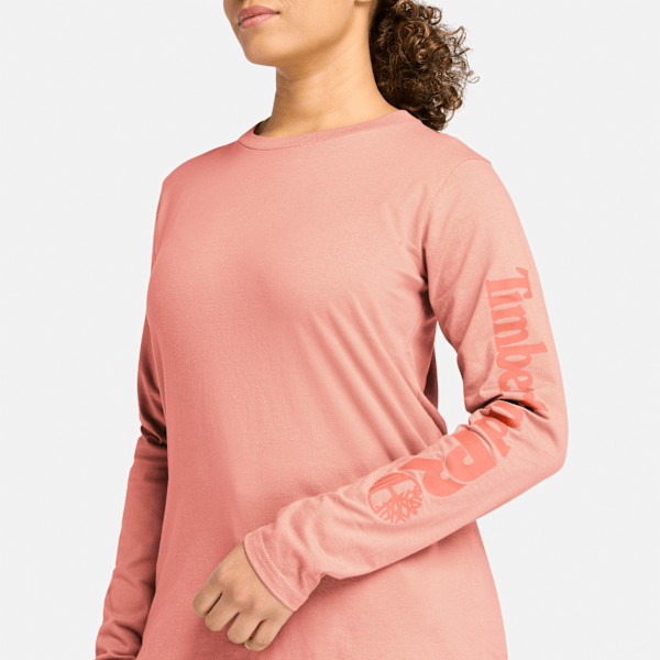Timberland Pro Core Long-Sleeve T-Shirt Terra Cotta Women'S
