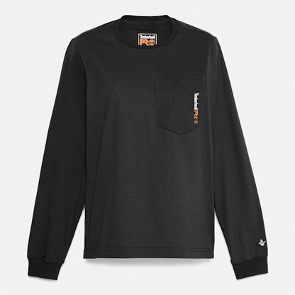 Timberland Pro Cotton Core Flame-Resistant Long-Sleeve T-Shirt Black Women'S