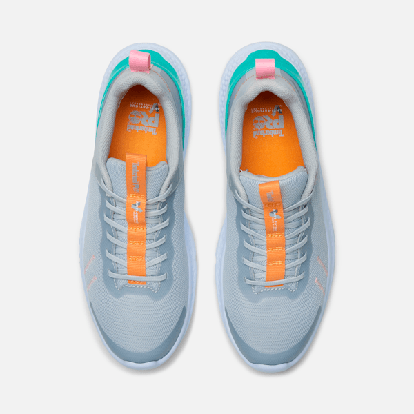 Timberland Pro Setra Athletic Work Sneaker Grey/Orange Women'S