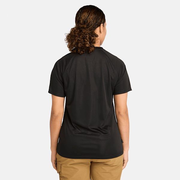 Timberland Pro Wicking Good Sport Short-Sleeve T-Shirt Black Women'S