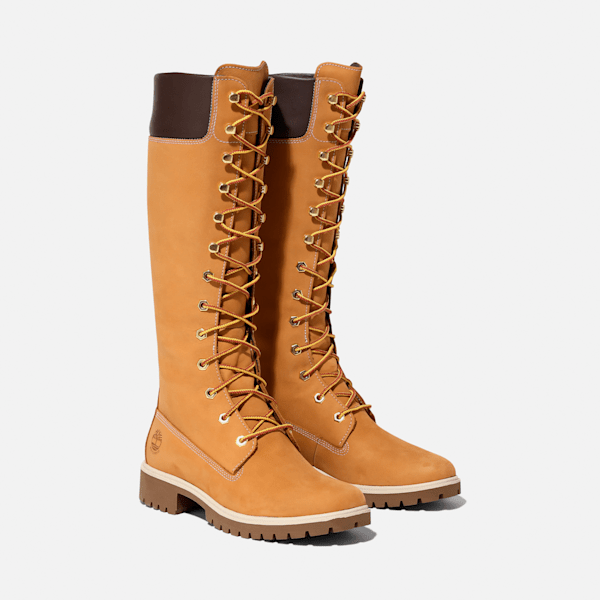 Timberland Premium 14-Inch Waterproof Boot Wheat Nubuck Women'S